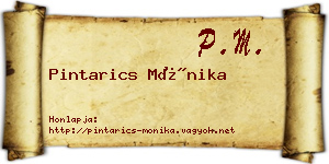 Pintarics Mónika névjegykártya